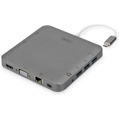 Digitus Dock Station USB-C 11x Puertos Gris