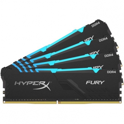 Kingston HyperX Fury RGB 64GB DDR4 2666Mhz PC-21300 (4x16GB) CL16