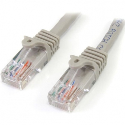 Startech 45PAT1MGR Cable de Red Cat5e UTP Patch Snagless RJ-45 Sin Enganche 1m Gris