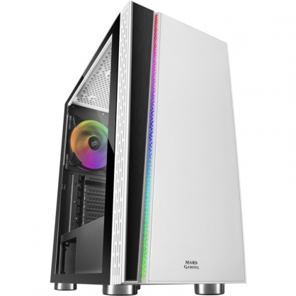 Mars Gaming MC8 Cristal Templado USB 3.1 Blanca