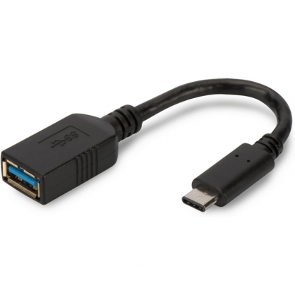 Digitus Cable USB OTG USB3.0/MicroUSB 15cm Negro