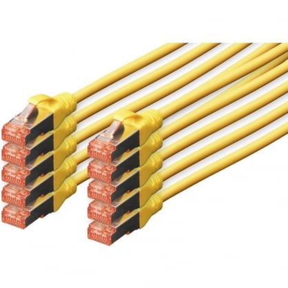 Digitus Network Cable S-FTP Cat. 6 LSZH 3m Yellow 10 Units