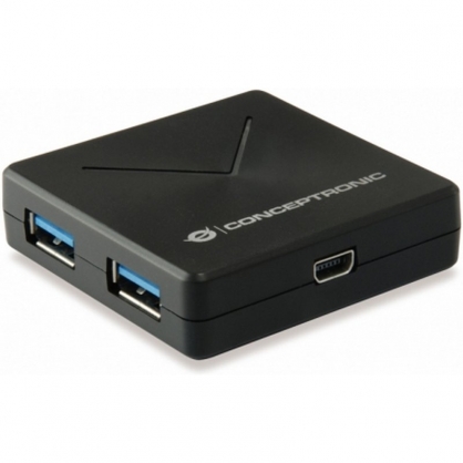 Conceptronic HUBBIES02B Hub 4 Puertos USB 3.0