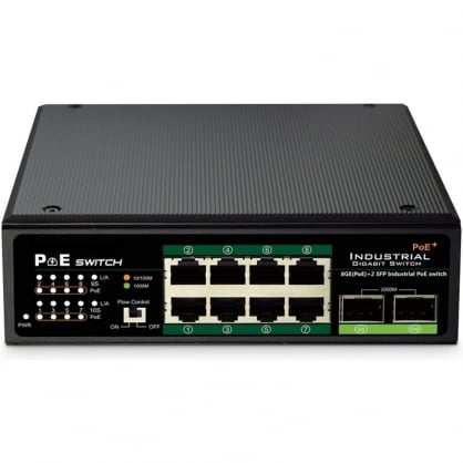 Digitus Switch 8 Puertos PoE+ Gigabit + x2 SFP UpLink