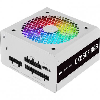 Corsair CX Series CX550F RGB White 550W 80 Plus Bronze Modular